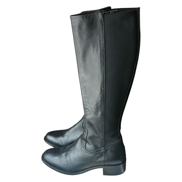 Aquatalia Neda Tall Weatherproof Leather Knee High Boots in Black Women’s 5 $495 - Picture 1 of 8